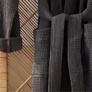 Unisex Organic Waffle Robe - Coyuchi
